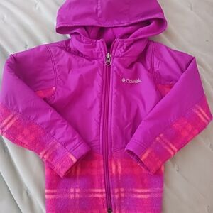 Columbia Purple and Pink Hooded Jacket